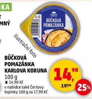 BŮČKOVÁ POMAZÁNKA KARLOVA KORUNA, 100 g 