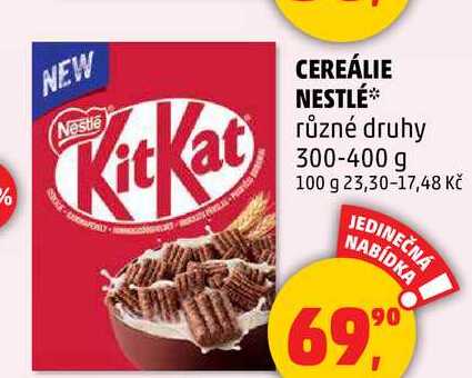 CEREÁLIE NESTLÉ různé druhy, 300-400 g  