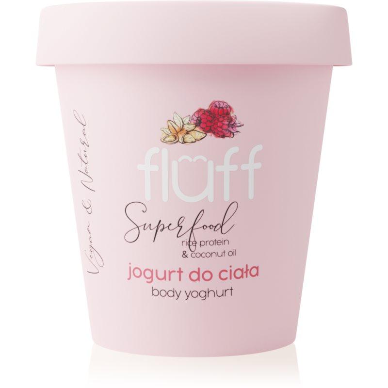 Fluff Raspberries & Almonds tělový jogurt Rice Protein & Coconut Oil 180 ml