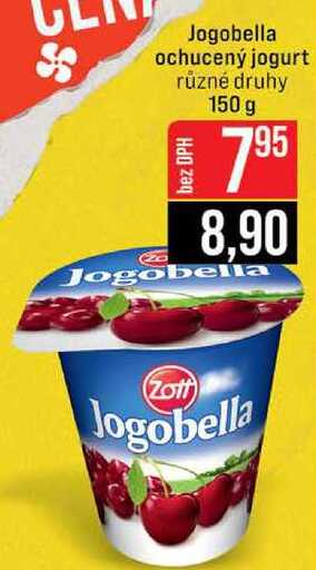 Jogobella ochucený jogurt různé druhy 150 g 
