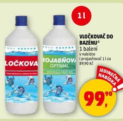 VLOČKOVAČ DO BAZÉNU, 1 balení  