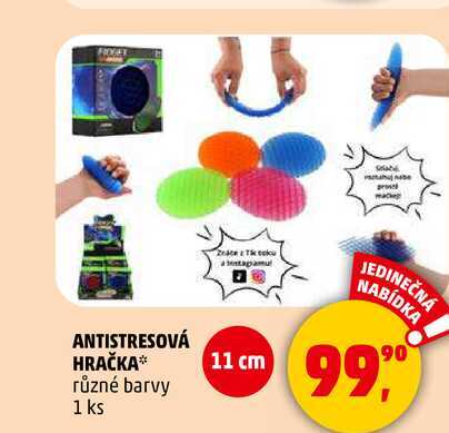 ANTISTRESOVÁ HRAČKA různé barvy, 1 ks  