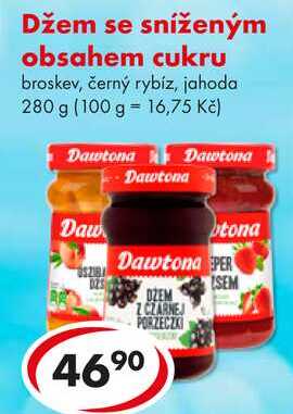 Džem se sníženým obsahem cukru, 280 g 