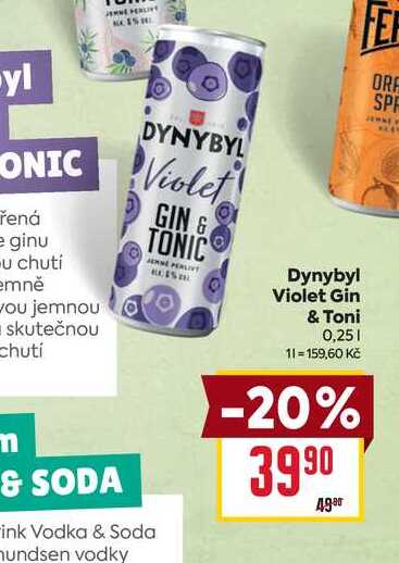 Dynybyl Violet Gin & Toni 0,25l