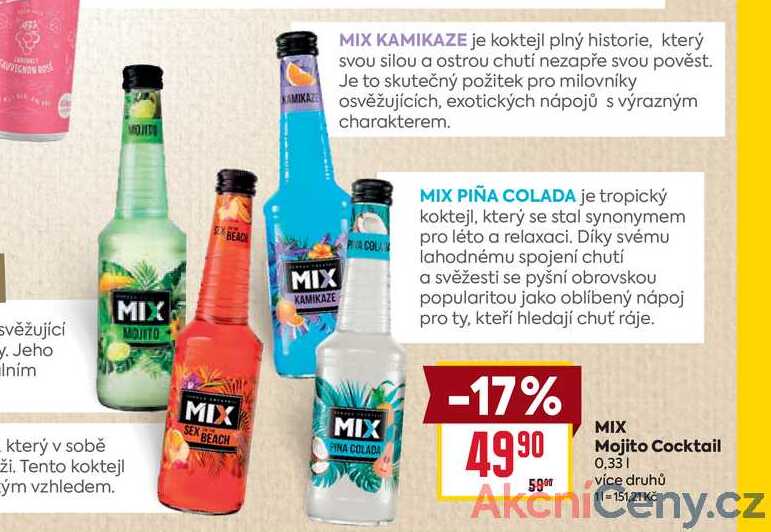 MIX Mojito Cocktail 0,33l