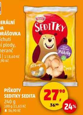 PIŠKOTY SEDITKY SEDITA, 240 g 