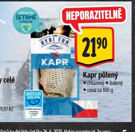   Kapr půlený 100 g