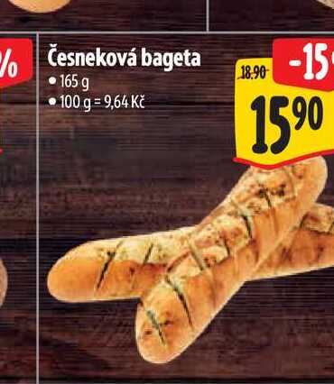 Česneková bageta 165 g 