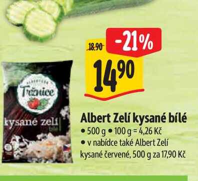   Albert Zelí kysané bílé 500 g 