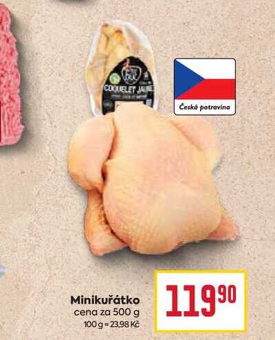 Minikuřátko cena za 500 g 