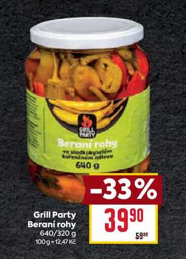 Grill Party Berani rohy 640/320 g 