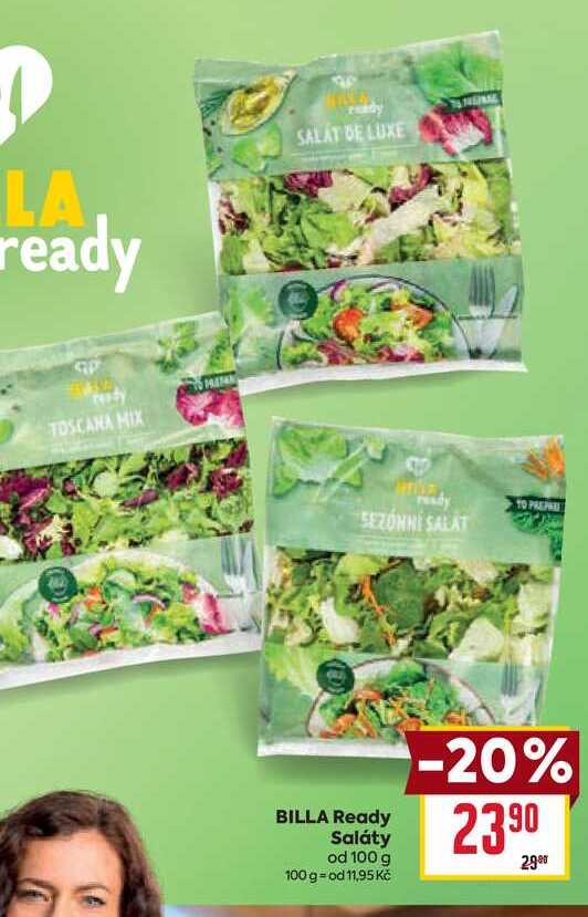 BILLA Ready Saláty od 100 g