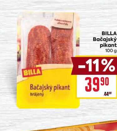 BILLA Bačajský pikant 100 g