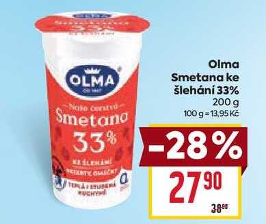 Olma Smetana ke šlehání 33% 200 g