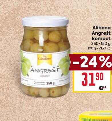 Alibona Angrešt kompot 350/150 g 