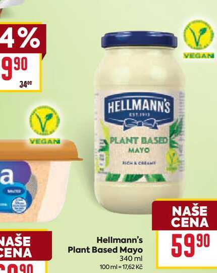 Hellmann's Plant Based Mayo 340 ml