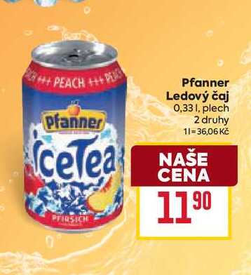 Pfanner Ledový čaj 0,331, plech 