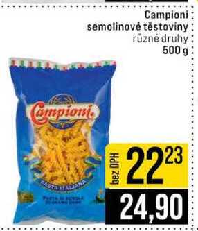 Campioni semolinové těstoviny různé druhy 500 g