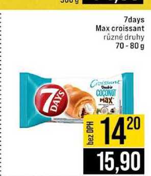7days Max croissant různé druhy 70-80 g