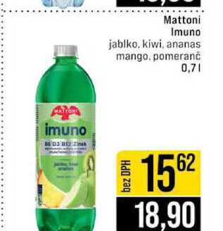 Mattoni Imuno jablko, kiwi, ananas mango, pomeranč 0,7l