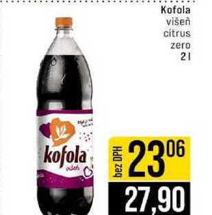 Kofola višeň citrus zero 2l