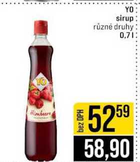 YO sirup různé druhy 0,7l