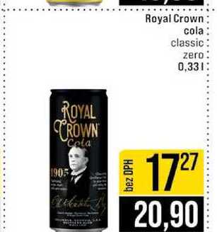Royal Crown cola classic zero 0,33l