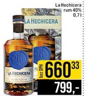 La Hechicera rum 40% 0,7l