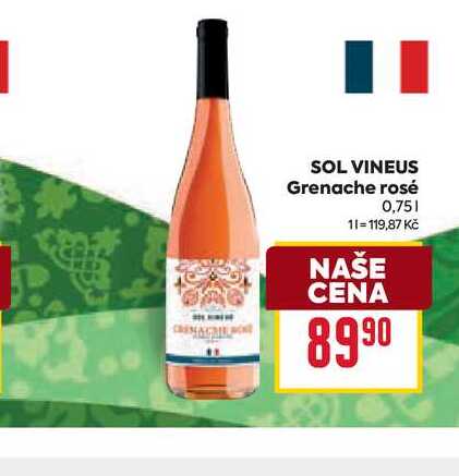 SOL VINEUS Grenache rosé 0,75l