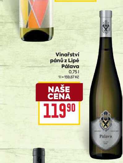 Vinařství pánů z Lipé Ράιανα 0,75l