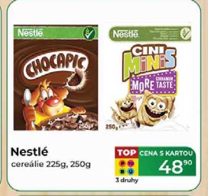 Nestlé cereálie 225g, 250g 