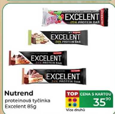 Nutrend proteinová tyčinka Excelent 85g 
