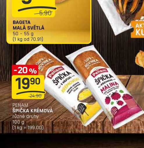 ŠPIČKA KRÉMOVÁ různé druhy 100 g
