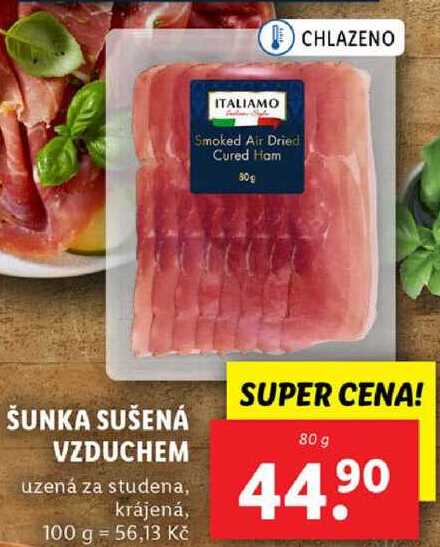 ŠUNKA SUŠENÁ VZDUCHEM, 80 g