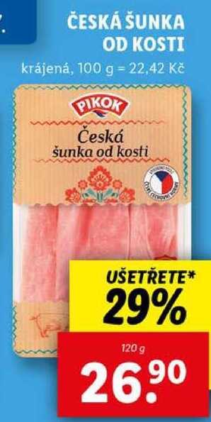 ČESKÁ ŠUNKA OD KOSTI, 120 g