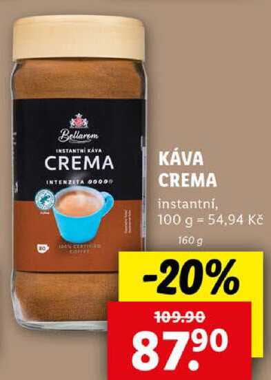 KÁVA CREMA, 160 g