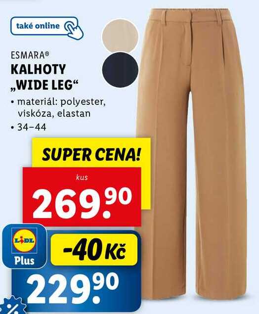 KALHOTY „WIDE LEG" 