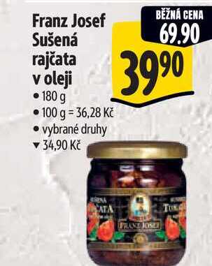 Franz Josef Sušená rajčata v oleji 180 g  