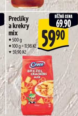 Preclíky a krekry mix 500 g 