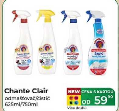 Chante Clair odmašťovač/čistič 625ml/750ml 