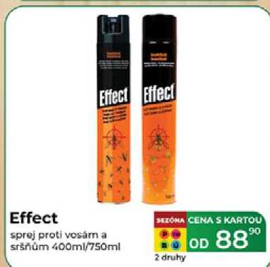 Effect sprej proti vosám a sršňům 400ml/750ml 