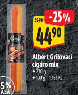 Albert Grilovací cigáro mix, 230 g 