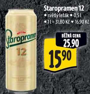 Staropramen 12, 0,5 l