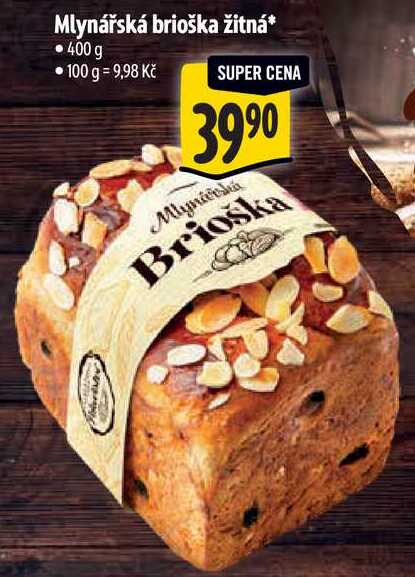 Mlynářská brioška žitná, 400 g