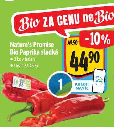  Nature's Promise Bio Paprika sladká 2 ks 