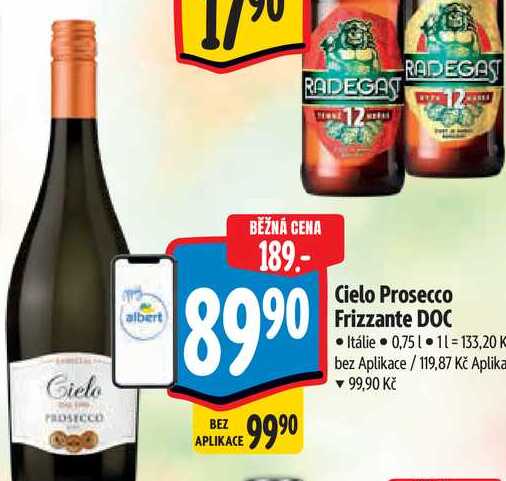   Cielo Prosecco Frizzante DOC 0,75 l
