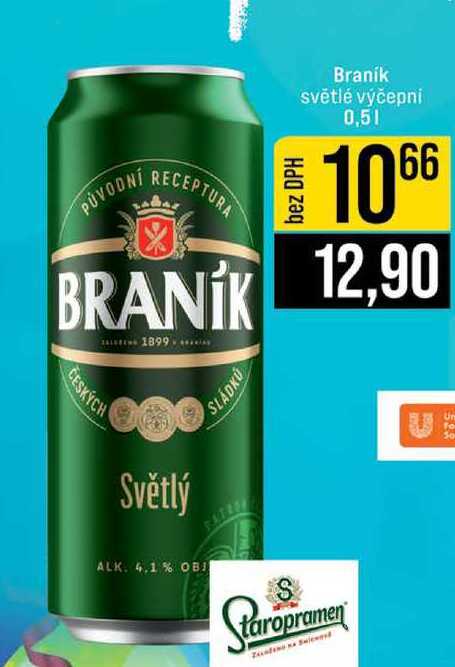 Braník světlé výčepni 0,5l