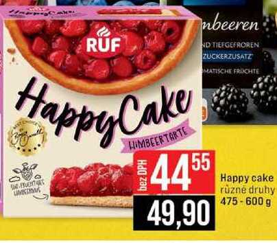 Happy cake různé druhy 475-600 g