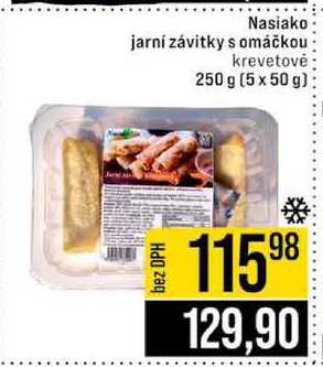 Nasiako jarní závitky s omáčkou krevetovė 250 g (5 x 50 g)