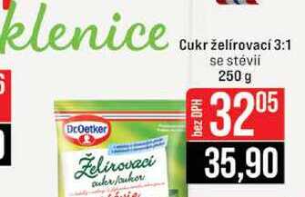 Cukr želírovací 3:1 se stévii 250 g 
